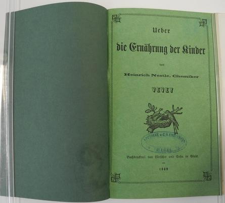 Titelblatt des Buches: Ueber die Ernährung der Kinder. Titelblatt des Buches: Ueber die Ernährung der Kinder.
